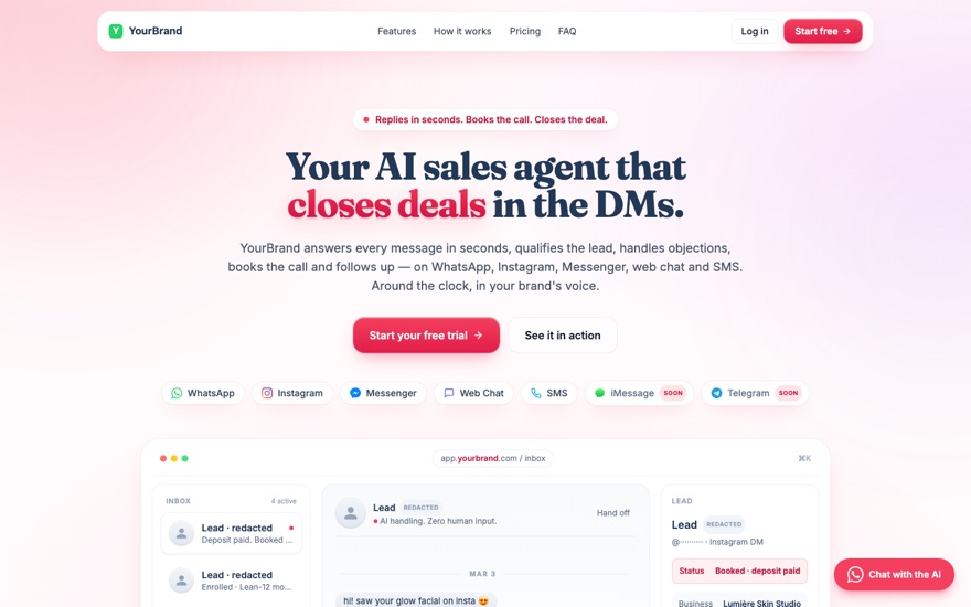 Website template, Bloom design